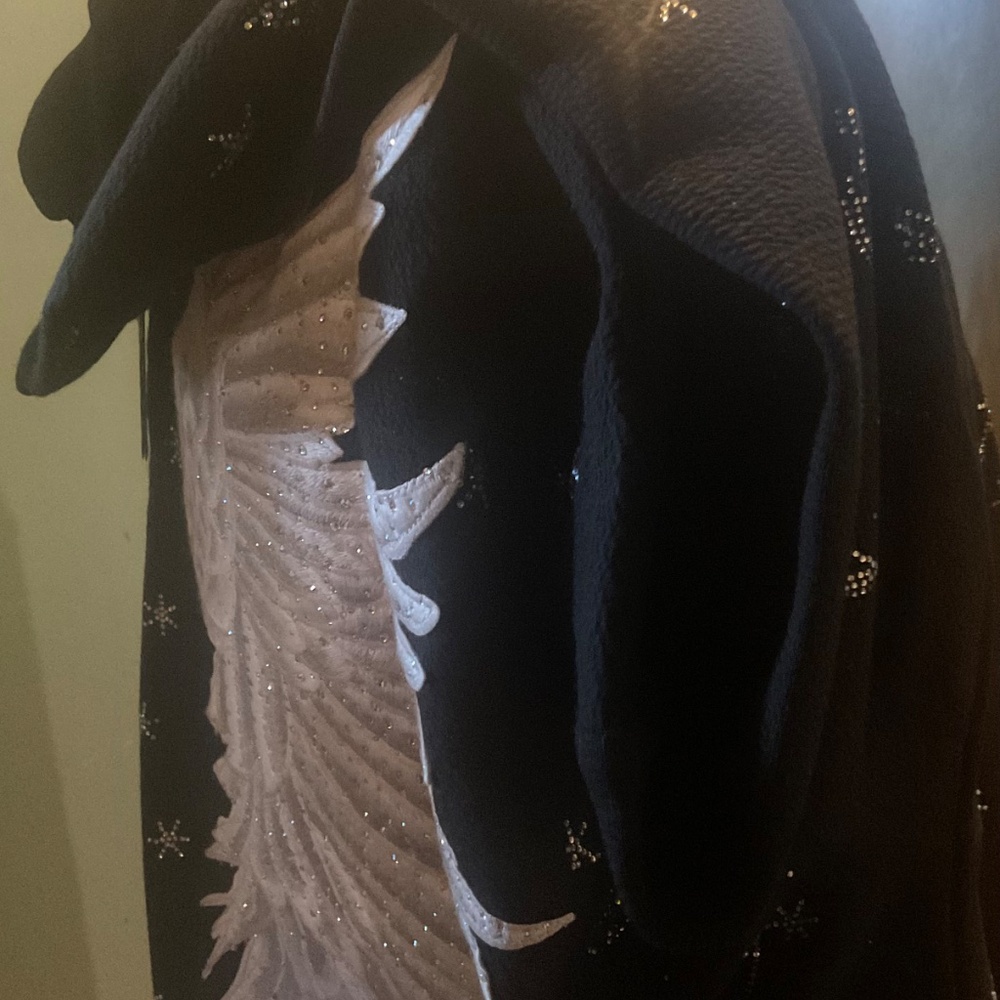 GALLAXY RHINESTONES WINGS ON BACK SWEATSHIRT BRAND NEW WITH TAGS SIZE XXL - Picture 4 of 12